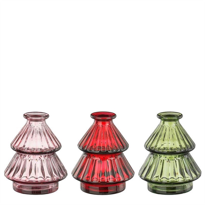 <h4>Vaas boom recycled glas rood gr roz</h4>