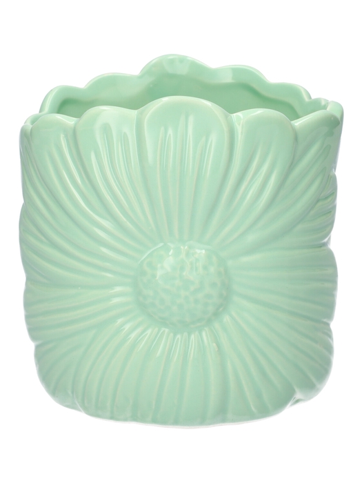 <h4>DF03-751520547 - Pot Bloomy d13.5xh15 green</h4>