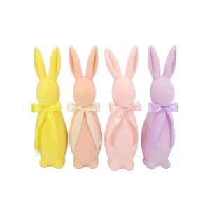 Easter Flock Dreamy Pastel Bunny Bow Ass 20x20x70cm