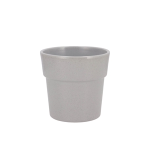 Ceramic Orchid Pot Grey Stone 13cm