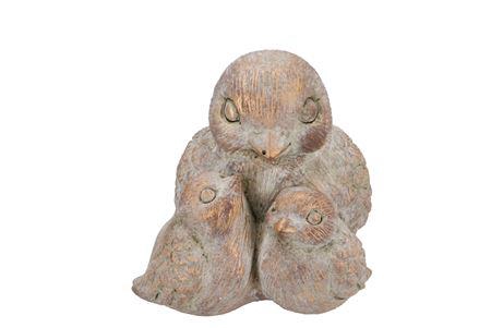 <h4>Concrete Gold Birds 14x18x15cm Nm</h4>