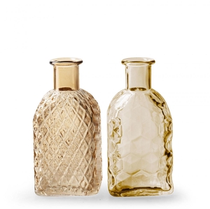 Glass Bottle Retro d06.5*13.5cm ass.