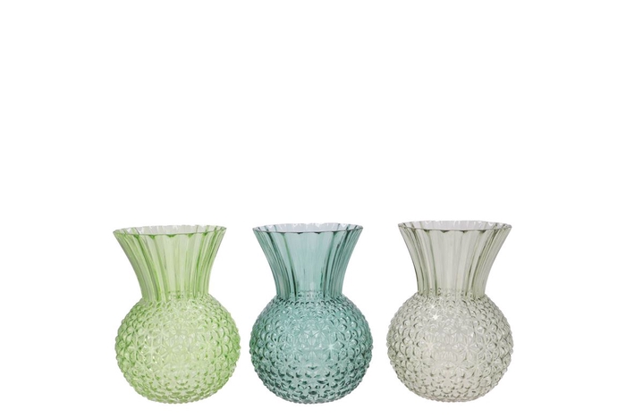 <h4>Senna Fresh Green Mix Vase Ass 13x18cm</h4>