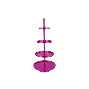 Storage Shelf Foil Fuchsia 56x56x125cm Nm