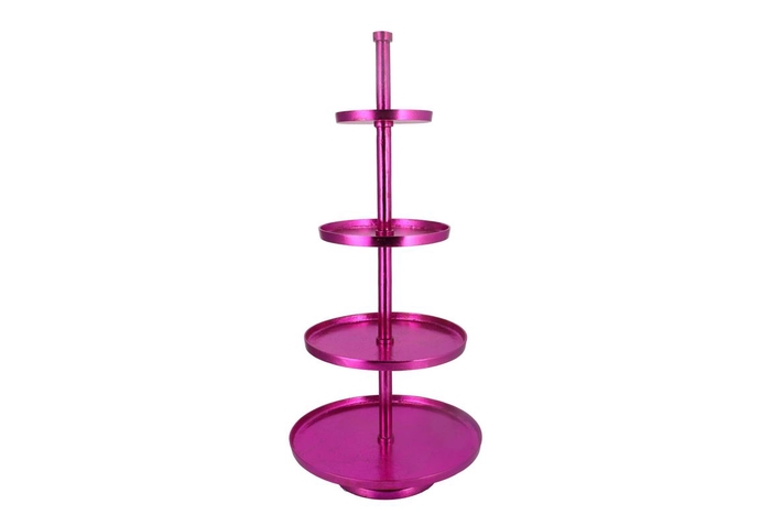 <h4>Storage Shelf Fuchsia Foil 56x56x125cm</h4>