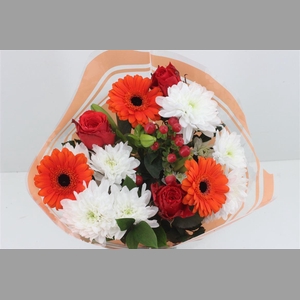 Boeket 3 Roos 3 Germini Oranje