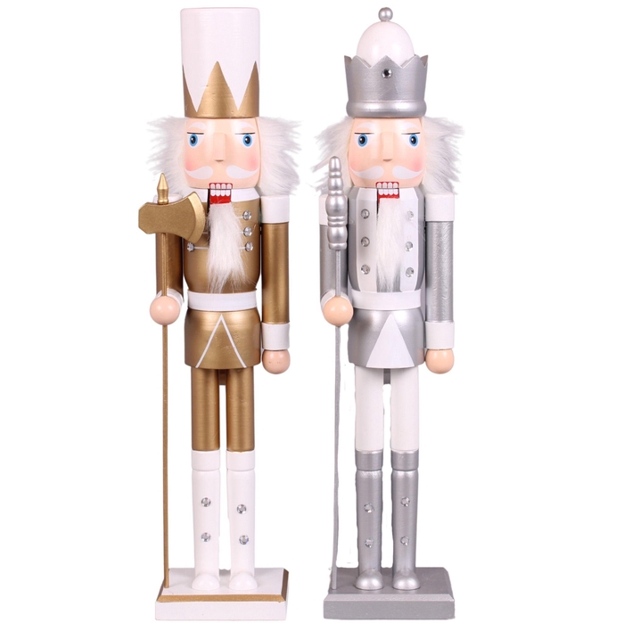 <h4>Xmas Nutcracker Gold/Silver 60cm</h4>