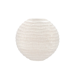 Lima White Vase Oval 41x14x39cm