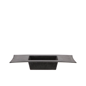 Melamine Grey Bowl Rectangle 30x15x5cm