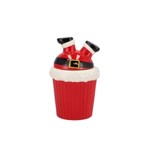Jolie Jolly Red Santa Jar 14x14x21cm