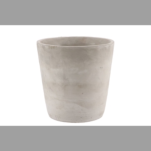 Concrete Pot Round Grey 19x19cm