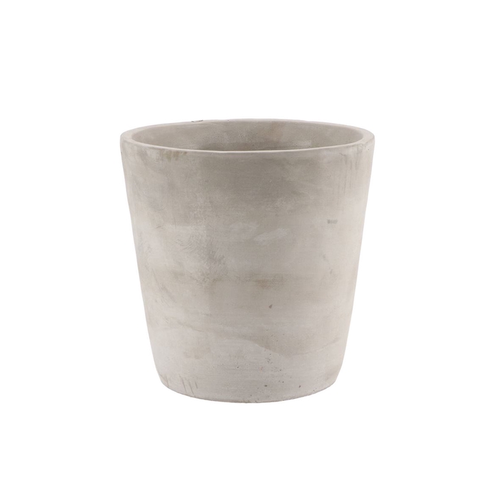 <h4>Concrete Pot Round Grey 19x19cm</h4>