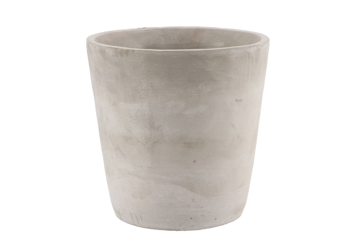 <h4>Concrete Pot Round Grey 19x19cm</h4>