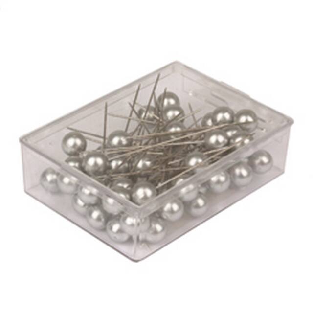 <h4>Pushpins  10mm silver - box 50 pcs.</h4>
