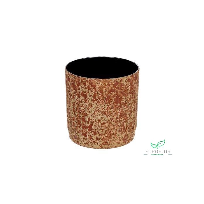 <h4>MELAMINE POT RIBBLE 14X12,7XH14 RUSTY</h4>