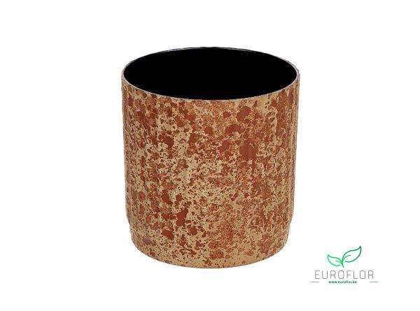 MELAMINE POT RIBBLE 14X12,7XH14 RUSTY