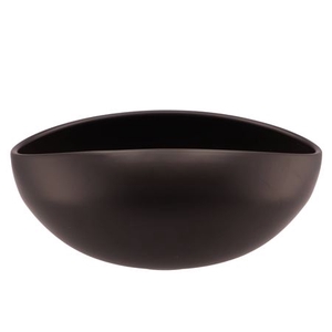 Vinci Matt Black Bowl Oval 31x21x13cm