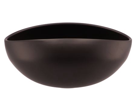 <h4>Vinci Matt Black Bowl Oval 31x21x13cm</h4>