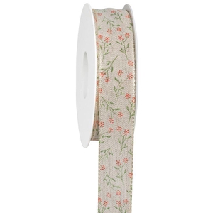 Lint Flos draad 25mmx18mtr creme