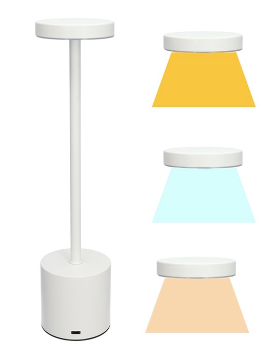 <h4>LED Table Lamp Shimmer d8xh34.5 whi</h4>