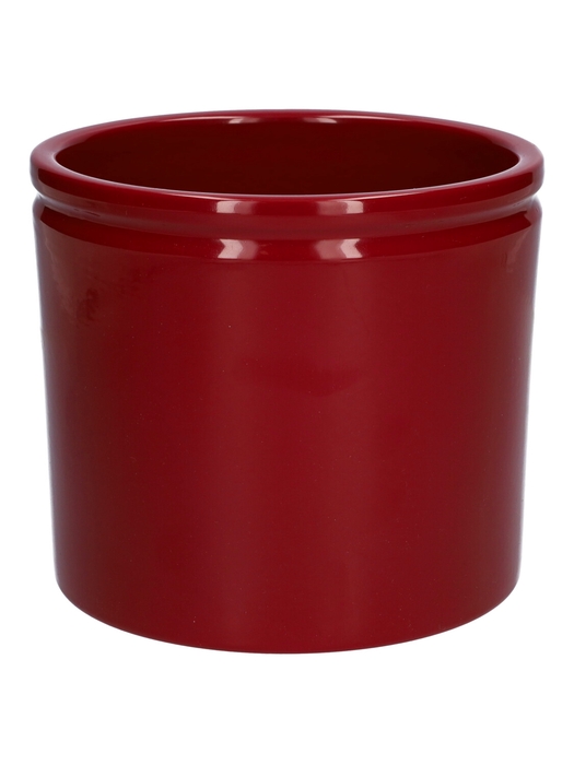 <h4>DF03-885096947 - Pot Lucca d14xh12.5 winered shiny</h4>