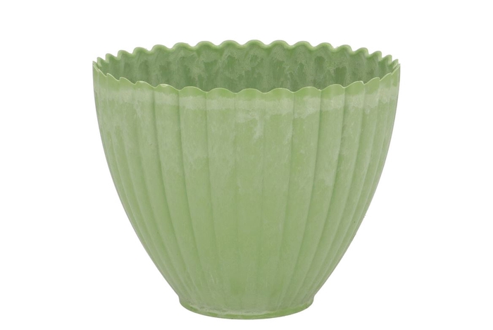 Melamine Lisa Pistache Pot 16x7x13cm