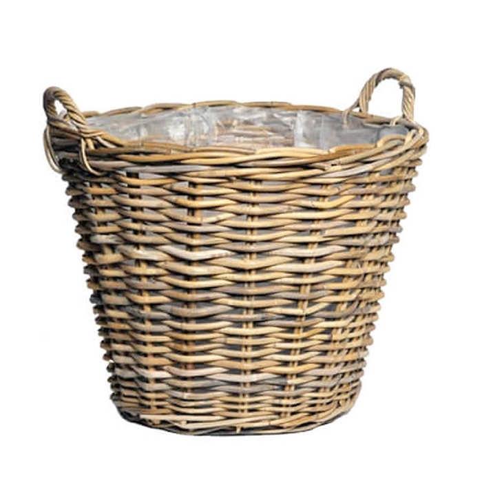 <h4>Mandwerk rotan Pot+handvat d40*30cm</h4>