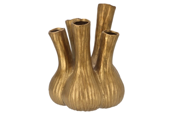 Aglio Gold Vase 26x35cm