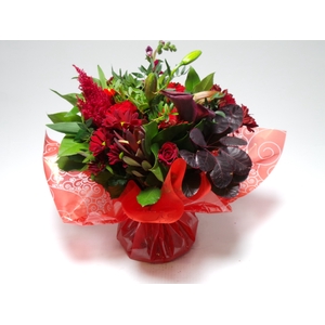 Bouquet Aqua Large Red