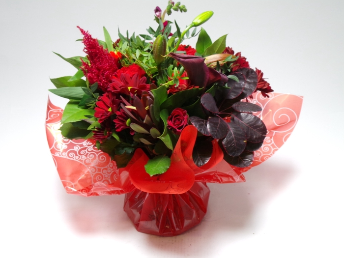 Bouquet Aqua Large Red