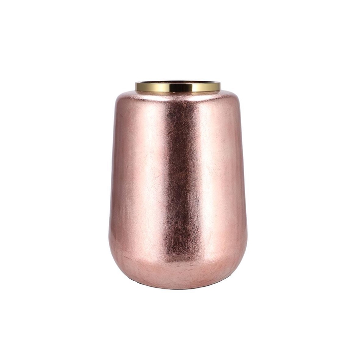 <h4>Julie Jolly Rose Vase Cilinder Iron 33x32x40cm</h4>