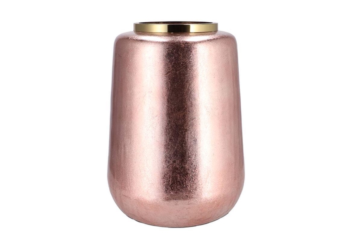 <h4>Julie Jolly Rose Vase Cilinder Iron 33x32x40cm</h4>
