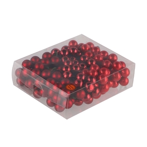 Glass Ball Christmas Red 20mm P/144