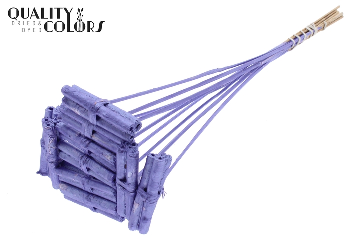 Jute Stick Posy on stem Metallic Purple