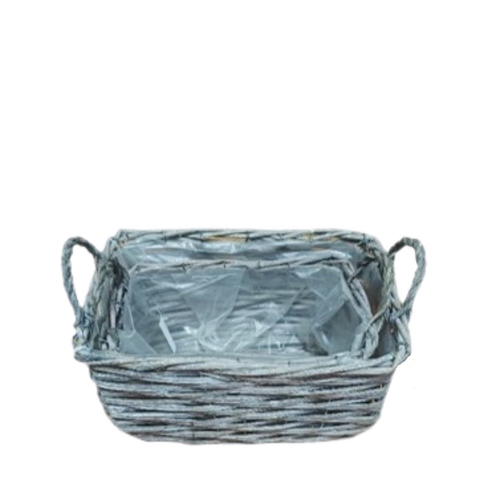 <h4>Basket sets Willow S/2 30*22*14cm</h4>