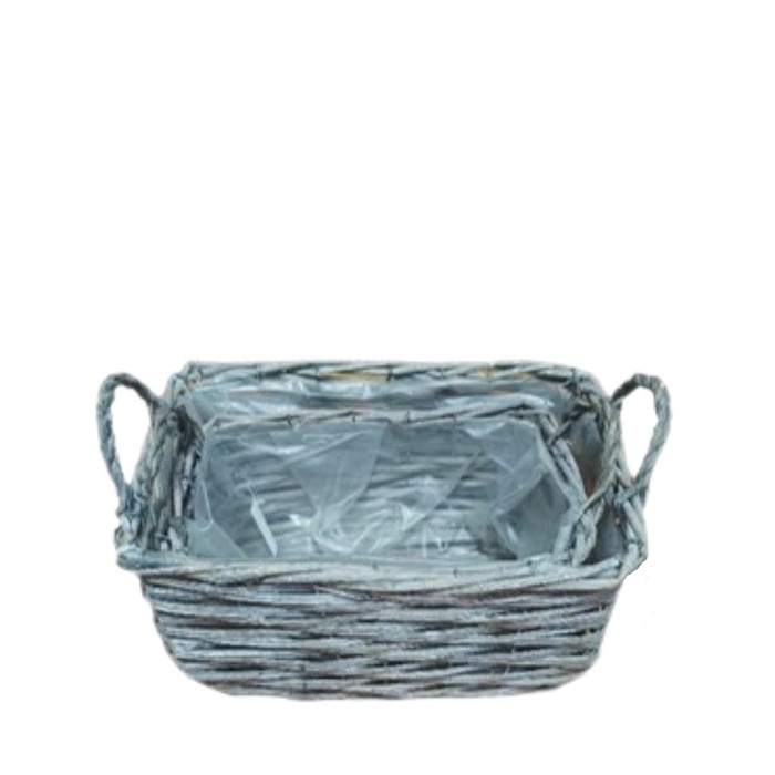 Basket sets Willow S/2 30*22*14cm