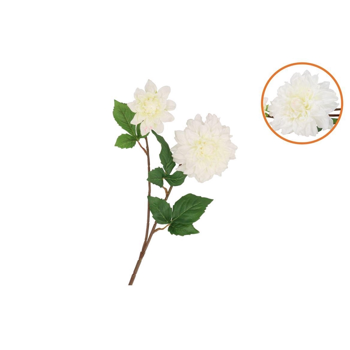 <h4>Silk Dahlia 2x White Real Touch 60cm Nm</h4>