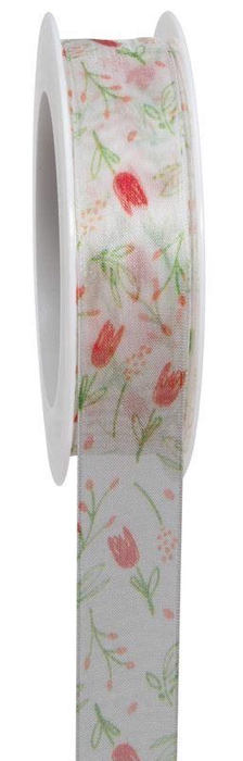 <h4>Lint Tulpen 25mmx18mtr koraal</h4>