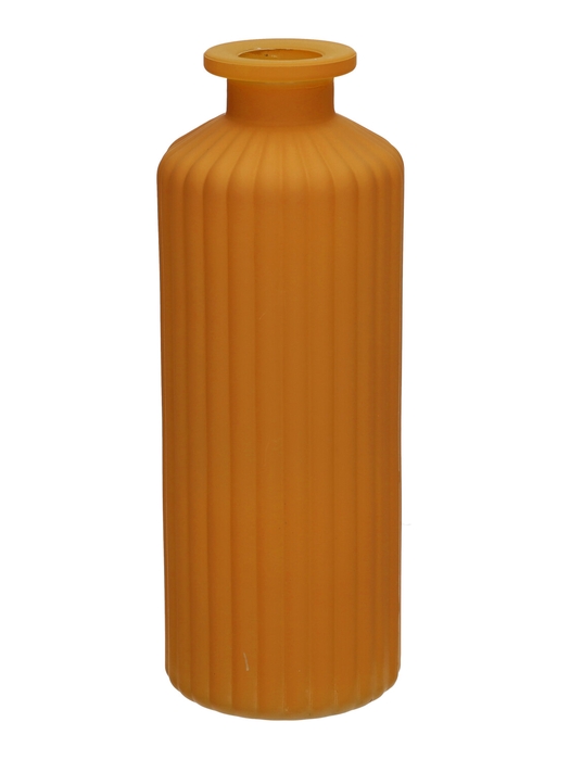 <h4>DF02-666633000 - Bottle Caro lines d4.5/7.5xh20 ochre matt</h4>