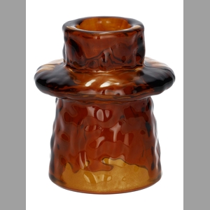 DF02-667101600 - Candle hldr Luxis3 d4.8/6xh6.8 brown