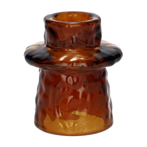 DF02-667101600 - Candle hldr Luxis3 d4.8/6xh6.8 brown