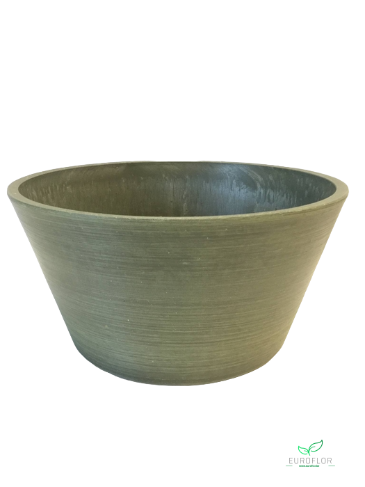 COCOON ECO FRIENDLY POT  Ø25.5X12.7CM  S-FINISH OLIVE