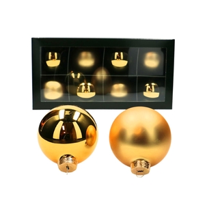 Kerstbal Bal  80mm combi x8