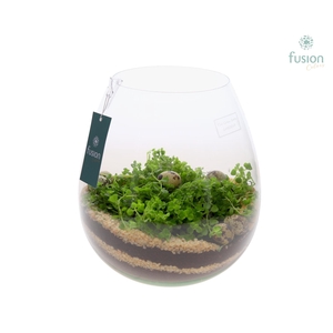 Green Bottle Abby Large met Pasen arrangement