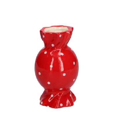 <h4>Christmas Ceramics Candy vase d6/8*15cm</h4>