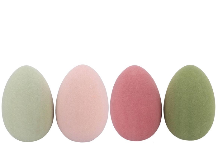 Easter Flock Summer Blush Egg Xl Ass 38x38x53cm