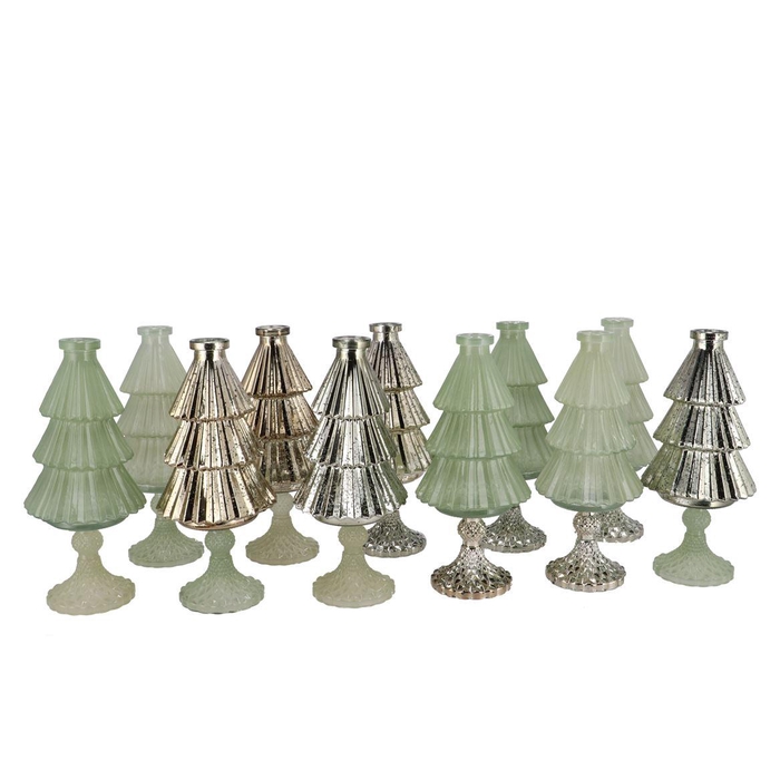 <h4>Jazz Nordic Green Vase X-mas Tree Ass 11x25cm Nm</h4>