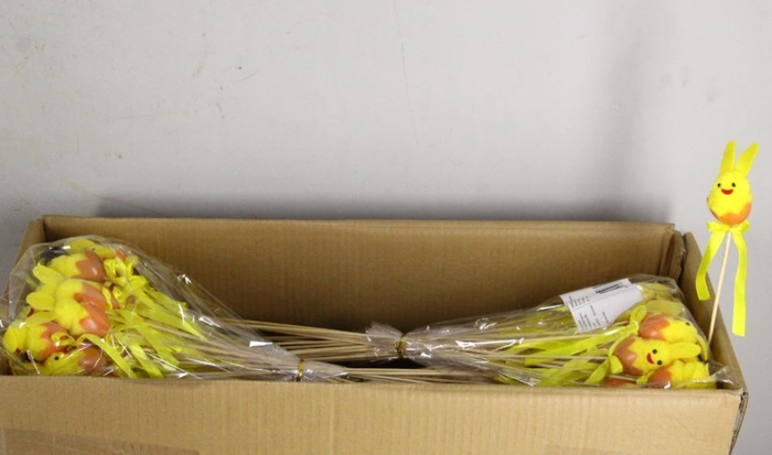 <h4>Stick Egg+Rabbit+Bow Yellow</h4>