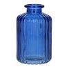 DF02-666110900 - Bottle Caro lines d3.5/6.2xh10 cobalt blue