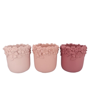 Gigi Dutch Pink Mix Flower Pot Ass 31x31x30cm Nm